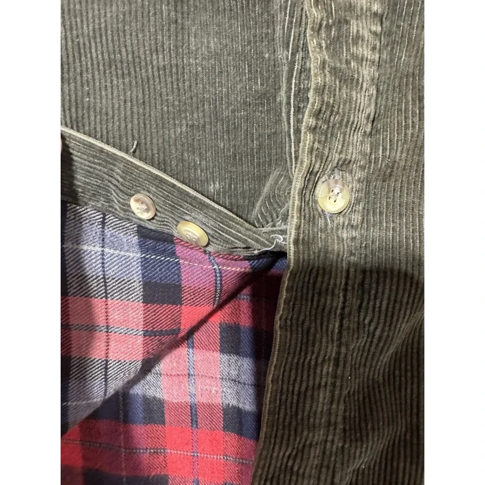 Native Habitat Green Corduroy Flannel Lined Women's Jacket size‎ M vintage